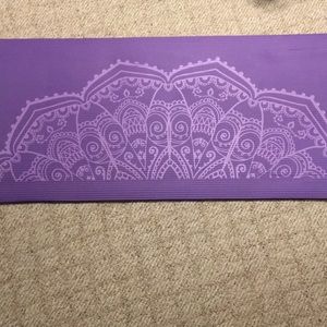 Purple yoga mat